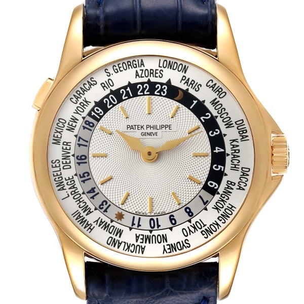 Patek Philippe World Time Complications Yellow Gold Mens Watch 5110