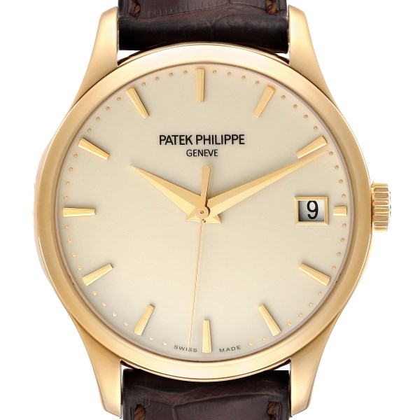 Patek Philippe Calatrava Hunter Case Yellow Gold Mens Watch 5227 Papers