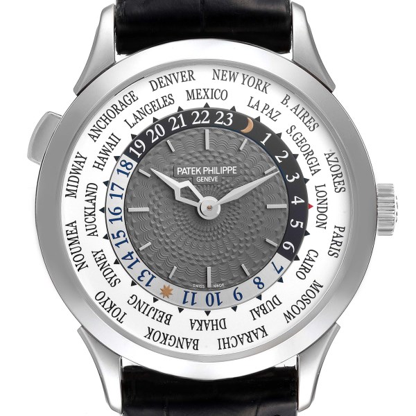 Patek Philippe World Time Complications White Gold Mens Watch 5230G