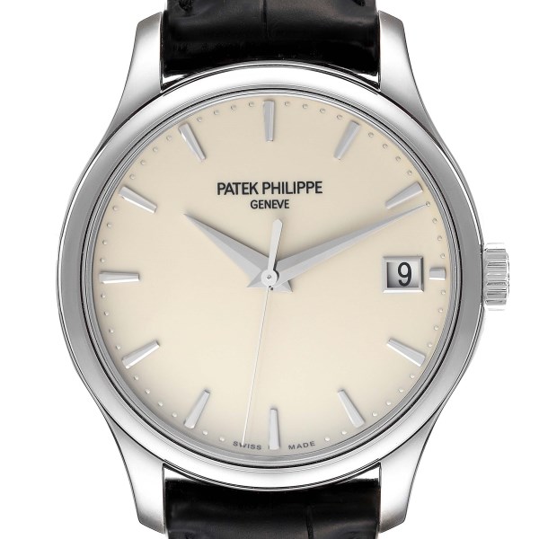 Patek Philippe Calatrava Hunter Case White Gold Mens Watch 5227 Papers