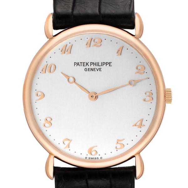 Patek Philippe Calatrava Rose Gold Vintage Mens Watch 3820 Papers