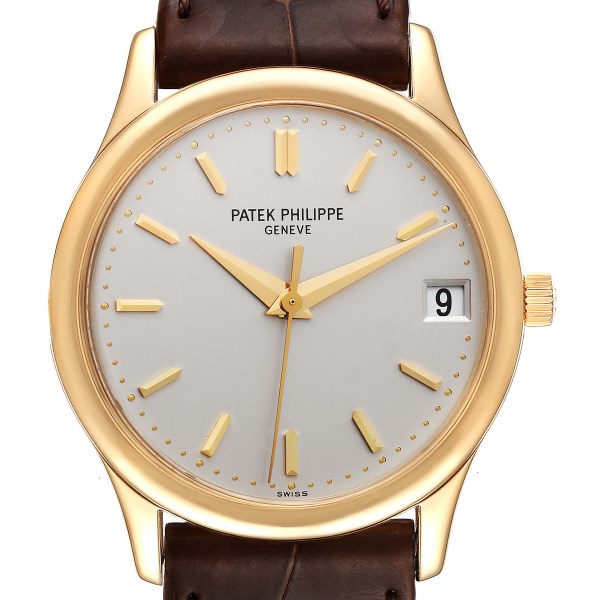 Patek Philippe Calatrava Yellow Gold Automatic Mens Watch 3998 Box Papers