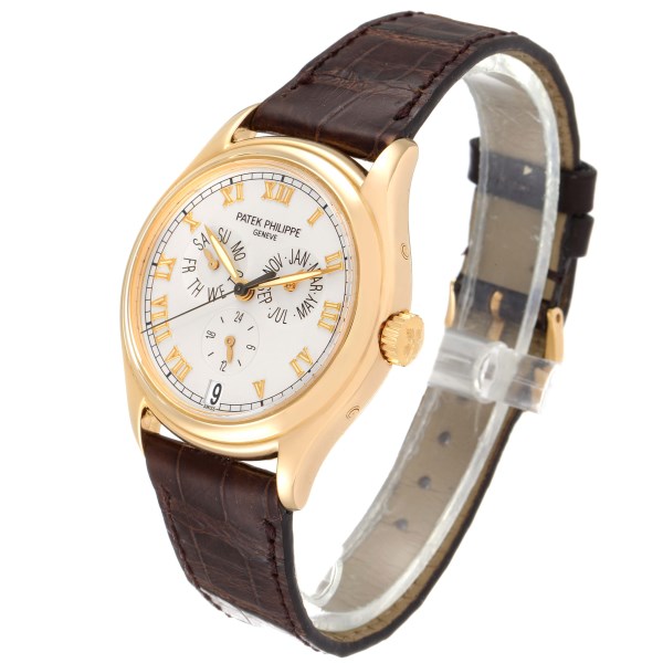 Patek Philippe Complications Annual Calendar Yellow Gold Watch 5035 5035j Papers