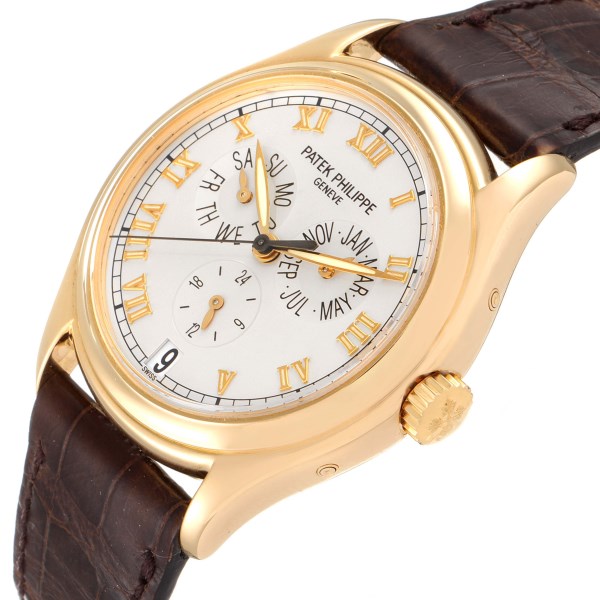 Patek Philippe Complications Annual Calendar Yellow Gold Watch 5035 5035j Papers