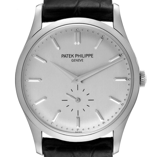 Patek Philippe Calatrava White Gold Mechanical Mens Watch 5196G