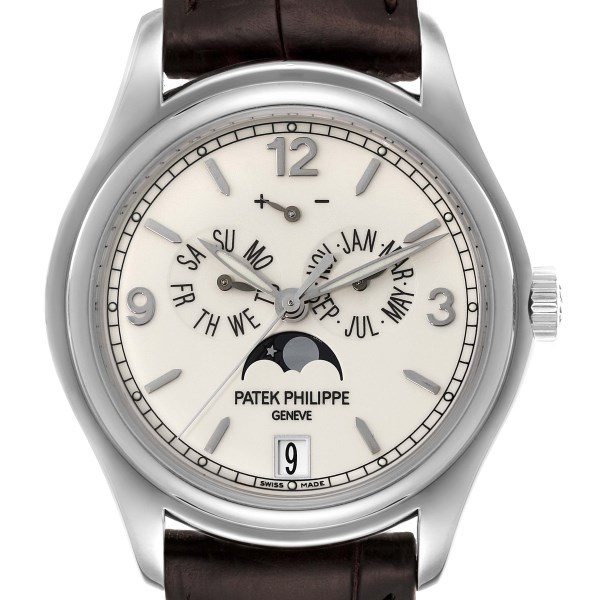 Patek Philippe Complications Annual Calendar White Gold Mens Watch 5146G