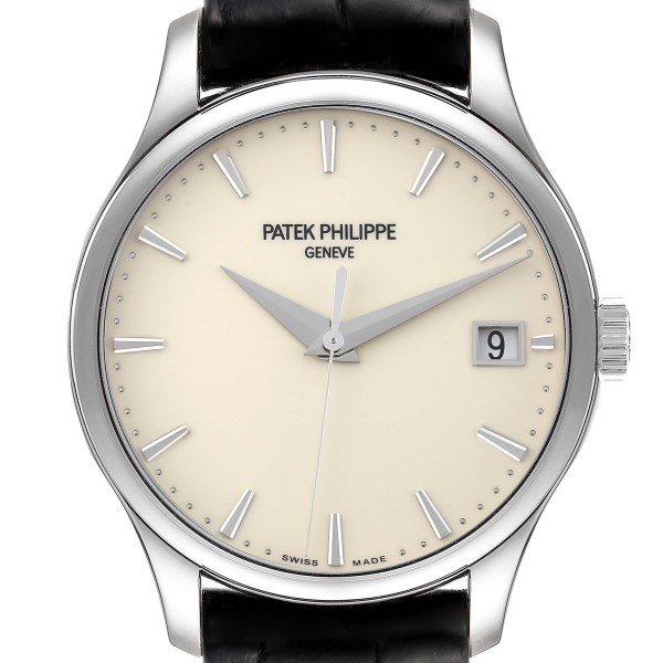 Patek Philippe Calatrava Hunter Case White Gold Mens Watch 5227G