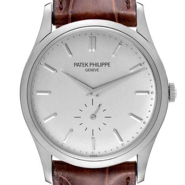 Patek Philippe Calatrava White Gold Mechanical Mens Watch 5196G