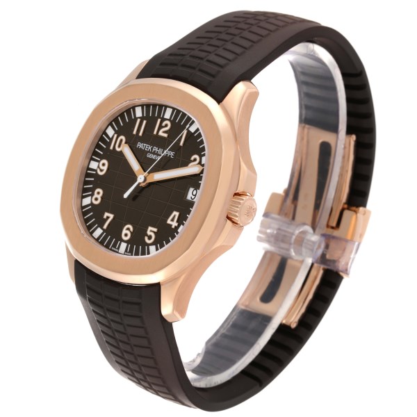 Patek Philippe Aquanaut Date Rose Gold Mens Watch 5167R Box Papers