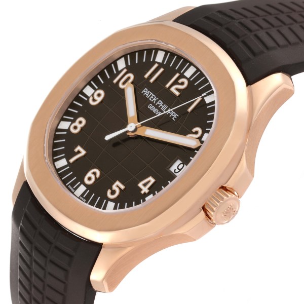 Patek Philippe Aquanaut Date Rose Gold Mens Watch 5167R Box Papers