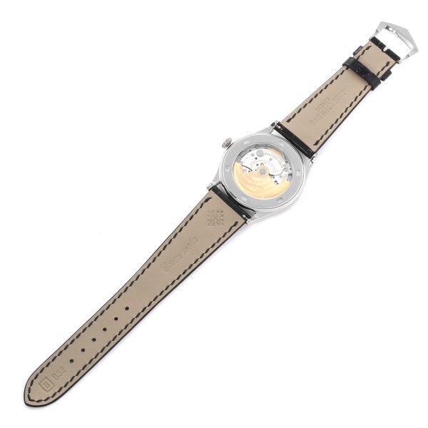 Patek Philippe Calatrava White Gold Silver Dial Automatic Mens Watch 5296