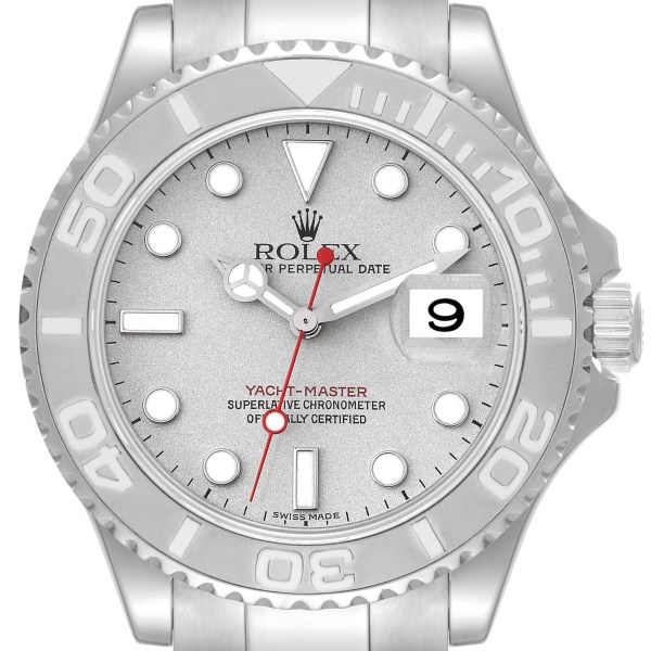 Rolex Yachtmaster Steel Platinum Dial Platinum Bezel Mens Watch 16622 Rolex Yachtmaster Steel Platinum Dial Platinum Bezel Mens Watch 16622