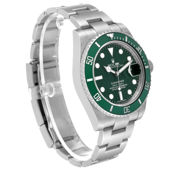 Rolex Submariner Hulk Green Dial Bezel Steel Mens Watch 116610LV Box Card