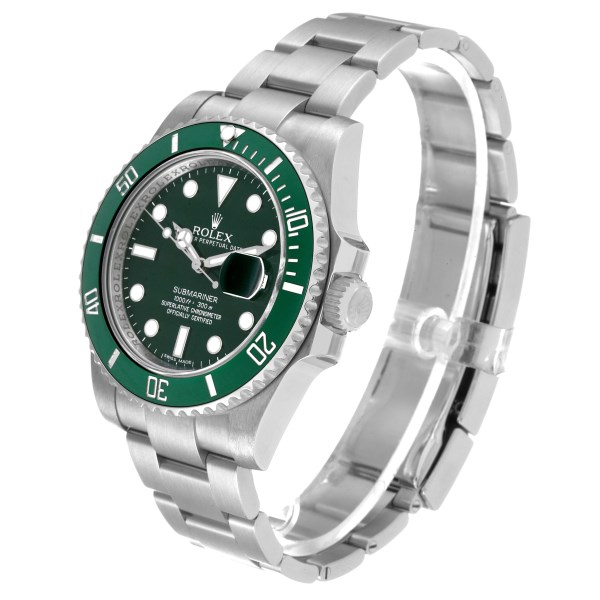Rolex Submariner Hulk Green Dial Bezel Steel Mens Watch 116610LV Box Card