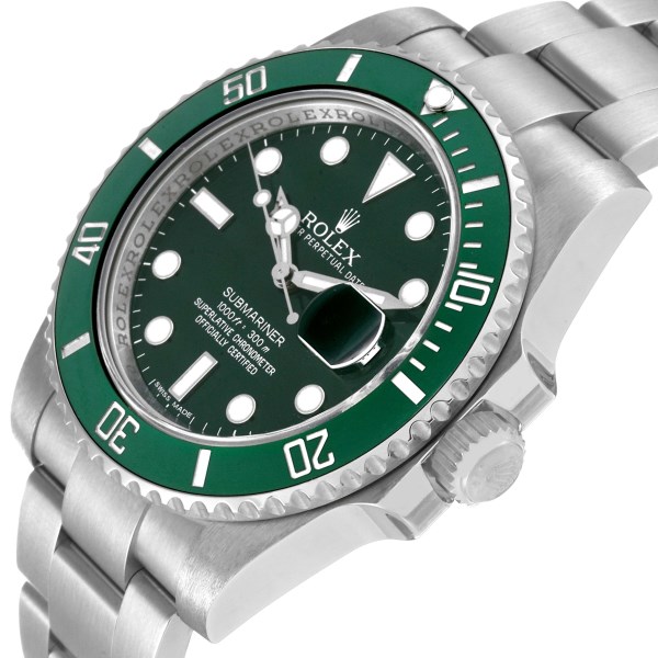 Rolex Submariner Hulk Green Dial Bezel Steel Mens Watch 116610LV Box Card