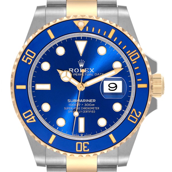 Rolex Submariner 41 Steel Yellow Gold Blue Dial Mens Watch 126613