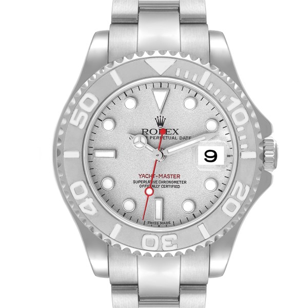 Rolex Yachtmaster 35 Midsize Steel Platinum Mens Watch 168622 Rolex Yachtmaster 35 Midsize Steel Platinum Mens Watch 168622