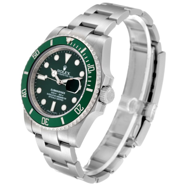 Rolex Submariner Hulk Green Dial Bezel Steel Mens Watch 116610LV Box Card