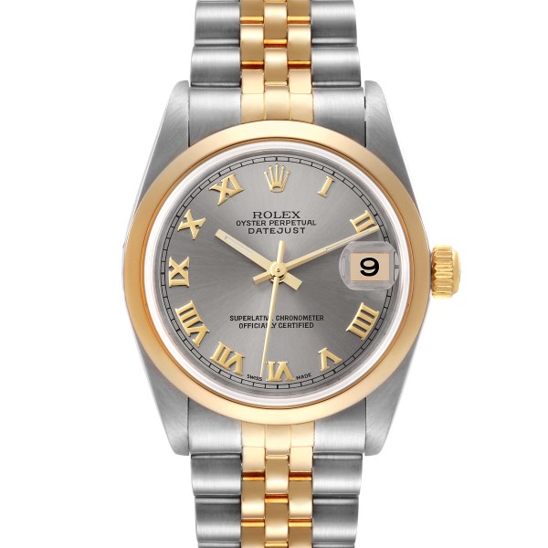 Rolex Datejust 31 Midsize Steel Yellow Gold Slate Dial Ladies Watch 78243