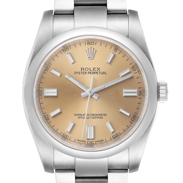Rolex Oyster Perpetual 36 White Grape Dial Steel Mens Watch 116000 Box Card