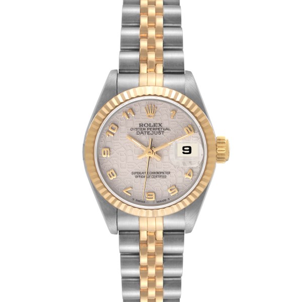 Rolex Datejust Steel Yellow Gold Anniversary Dial Ladies Watch 69173