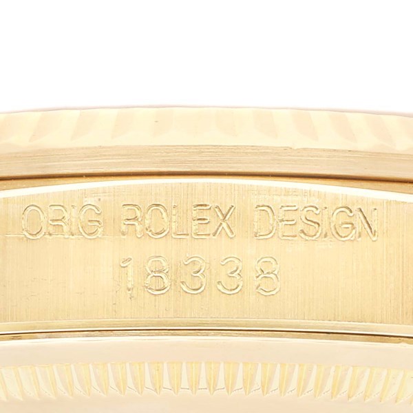 Rolex President Day-Date Yellow Gold Myriad Dial Diamond Lugs Mens Watch 18338