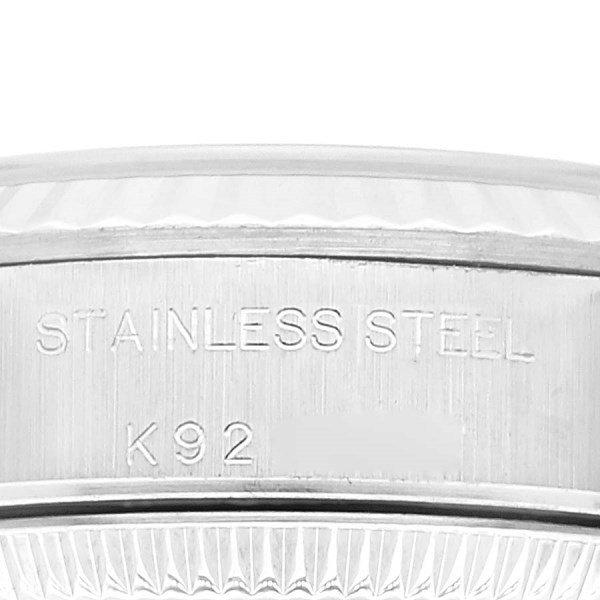 Rolex Oyster Perpetual Steel White Gold Silver Dial Ladies Watch 76094 Papers