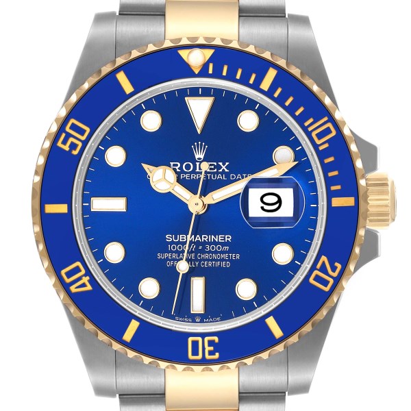 Rolex Submariner 41 Steel Yellow Gold Blue Dial Mens Watch 126613 Unworn