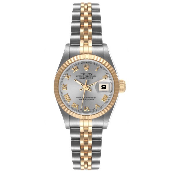 Rolex Datejust Steel Yellow Gold Fluted Bezel Ladies Watch 69173