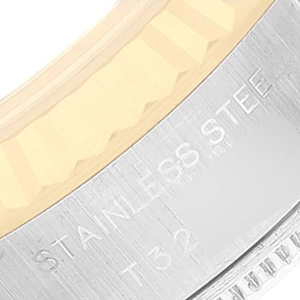 Rolex Datejust Steel Yellow Gold Fluted Bezel Ladies Watch 69173