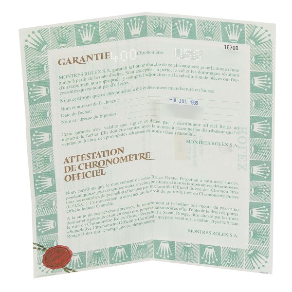 Rolex GMT Master Black Bezel Automatic Steel Mens Watch 16700 Box Papers