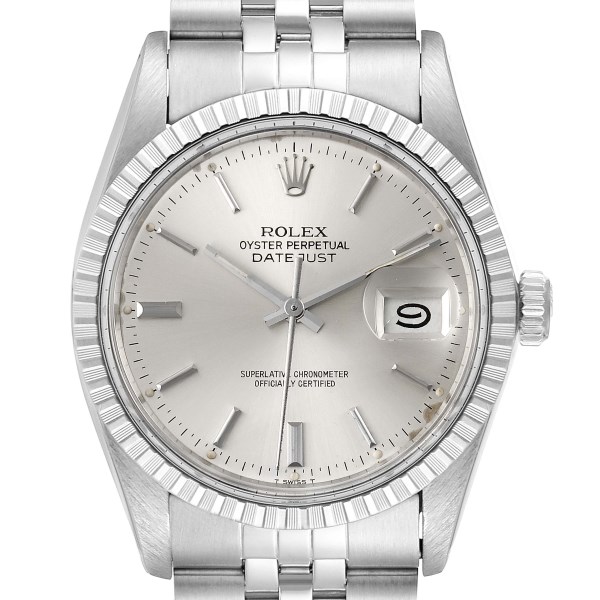 Rolex Datejust Silver Dial Vintage Steel Mens Watch 16030