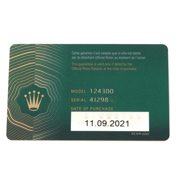 *NOT FOR SALE* Rolex Oyster Perpetual 41mm Automatic Steel Mens Watch 124300 Box Card- Partial Payment