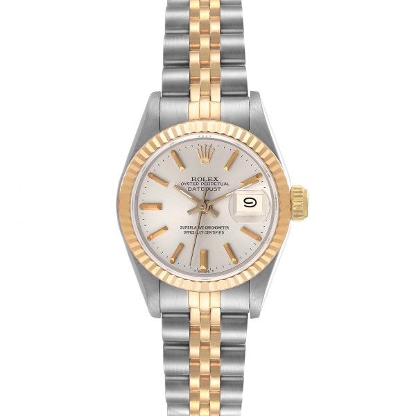 Rolex Datejust Steel Yellow Gold Silver Dial Ladies Watch 69173