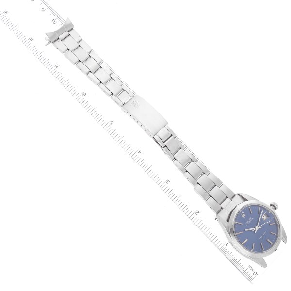 Rolex OysterDate Precision Blue Dial Steel Vintage Mens Watch 6694