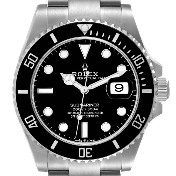 Rolex Submariner Black Dial Ceramic Bezel Steel Mens Watch 126610 Box Card