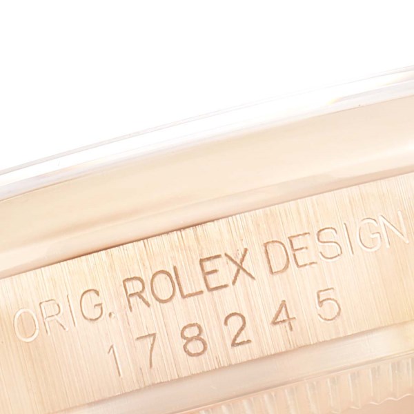 Rolex President Midsize 31 White Dial Rose Gold Ladies Watch 178245