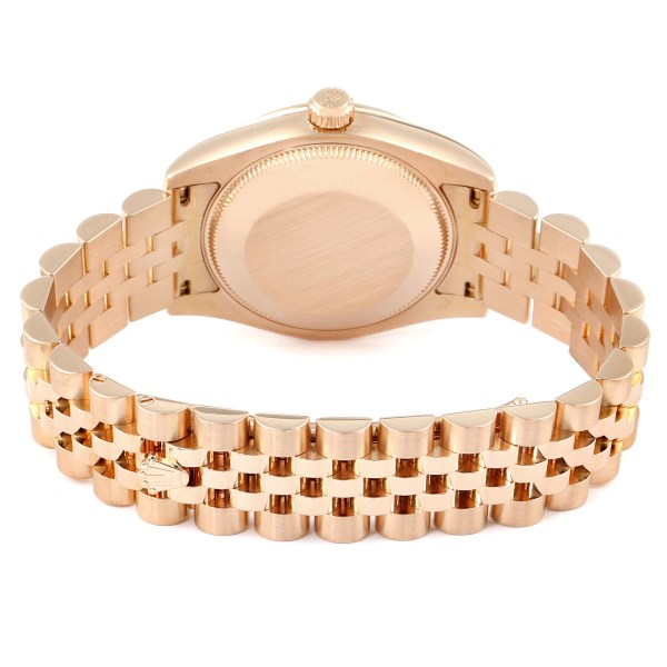 Rolex President Midsize 31 White Dial Rose Gold Ladies Watch 178245