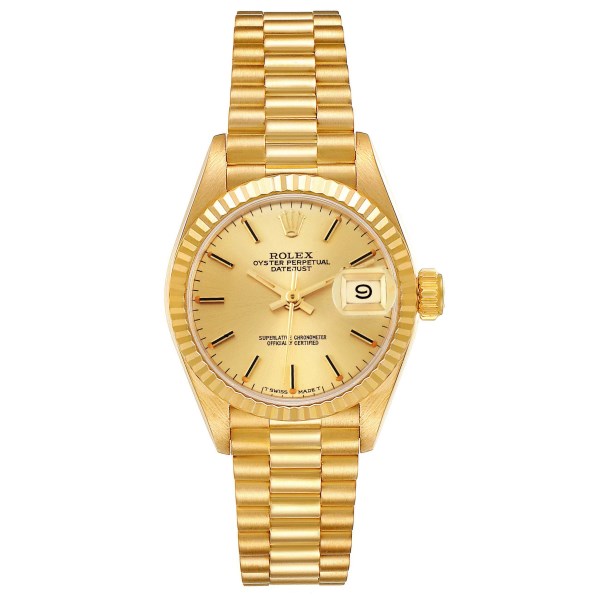 Rolex President Datejust Yellow Gold Champagne Dial Ladies Watch 69178 Rolex President Datejust Yellow Gold Champagne Dial Ladies Watch 69178