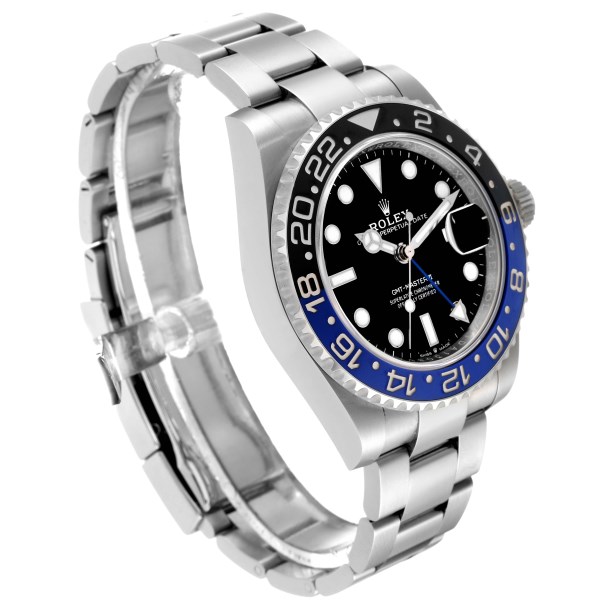 Rolex GMT Master II Black Blue Batman Steel Mens Watch 126710 Unworn