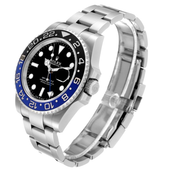 Rolex GMT Master II Black Blue Batman Steel Mens Watch 126710 Unworn