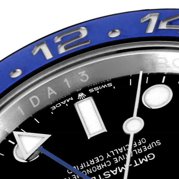 Rolex GMT Master II Black Blue Batman Steel Mens Watch 126710 Unworn