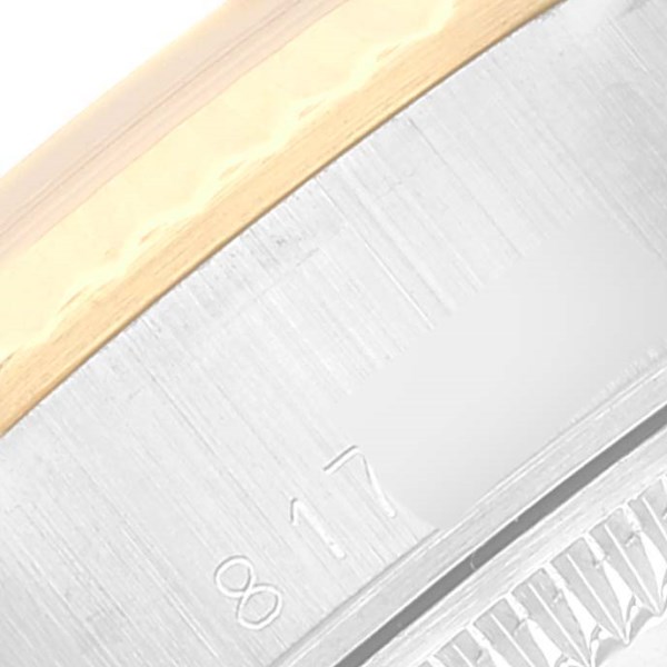 Rolex Datejust Steel Yellow Gold Champagne Linen Dial Ladies Watch 69173