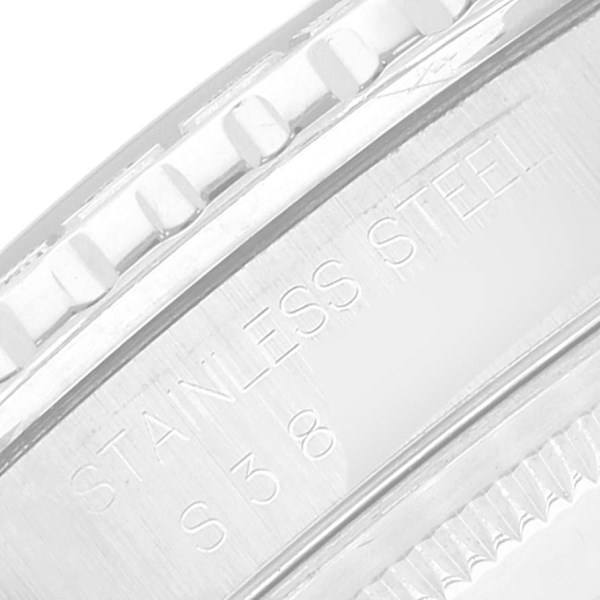 Rolex Turnograph Datejust Steel White Gold Blue Dial Watch 16264