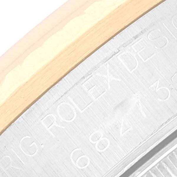 Rolex Datejust Midsize Steel Yellow Gold White Roman Dial Ladies Watch 68273