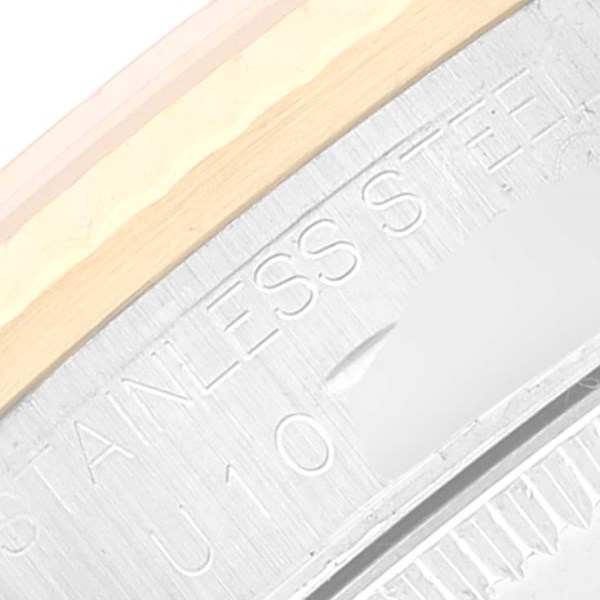 Rolex Datejust Midsize Steel Yellow Gold White Roman Dial Ladies Watch 68273