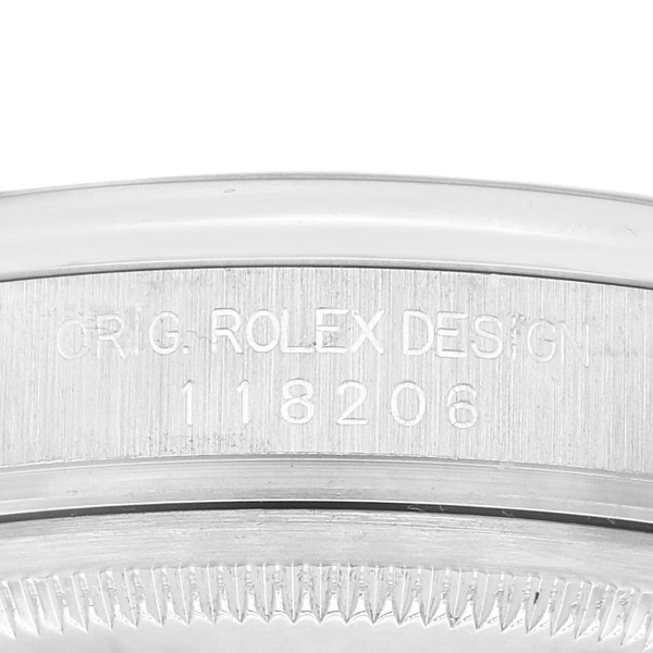 Rolex Day-Date President Platinum Ice Blue Diamond Dial Mens Watch 118206