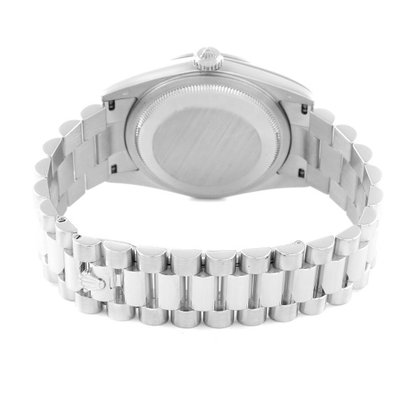 Rolex Day-Date President Platinum Ice Blue Diamond Dial Mens Watch 118206