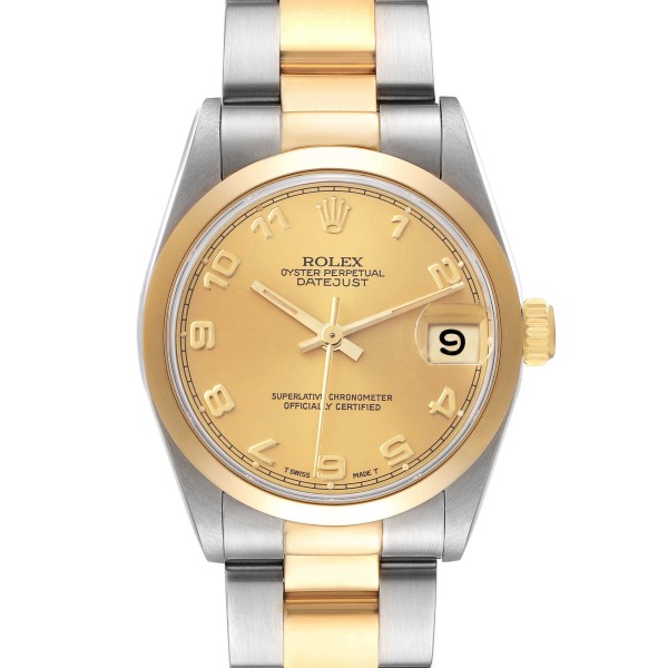 Rolex Datejust Midsize 31 Steel Yellow Gold Ladies Watch 68243