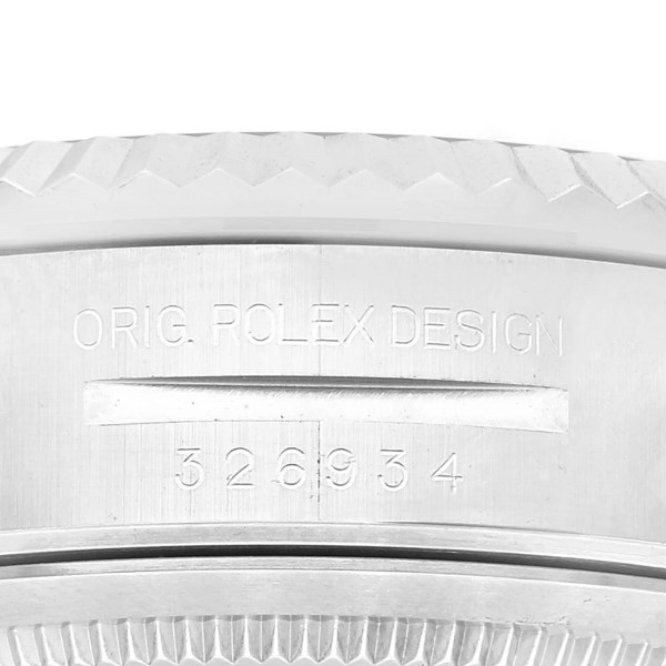 Rolex Sky-Dweller Blue Dial Steel White Gold Mens Watch 326934 Box Card